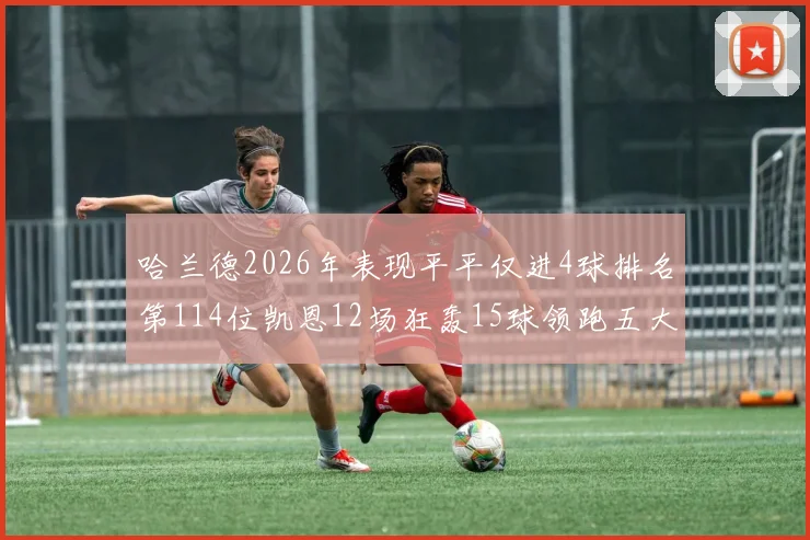 哈兰德2026年表现平平仅进4球排名第114位凯恩12场狂轰15球领跑五大联赛